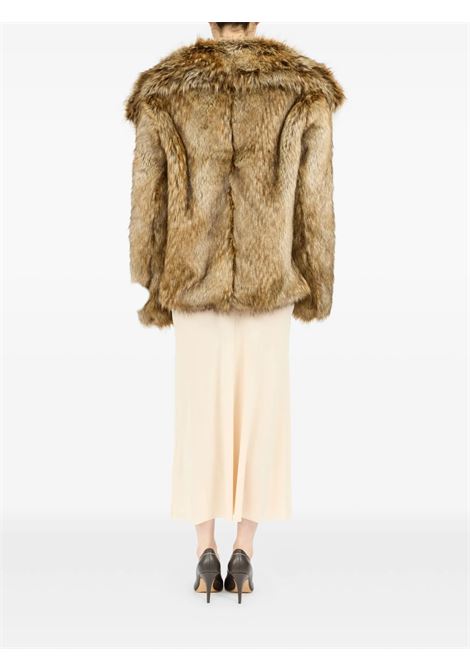 giacca in pelliccia sintetica donna beige MM6 MAISON MARGIELA | S52AM0326 M35464001F